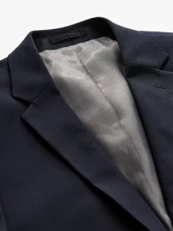 Navy Blue Regular Fit Essential Suit Jacket
