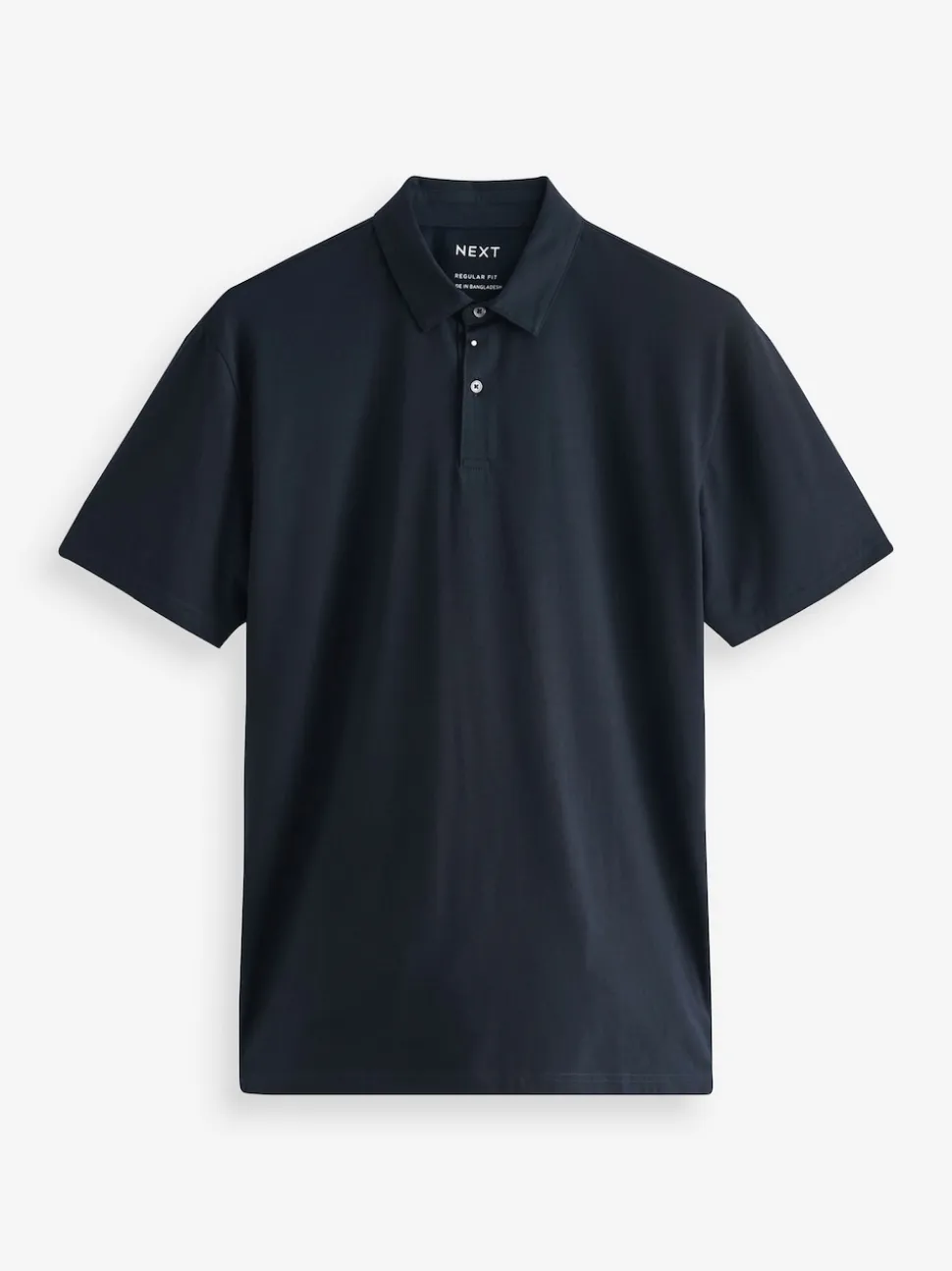 Navy Blue Regular Fit Short Sleeve Polo Shirt
