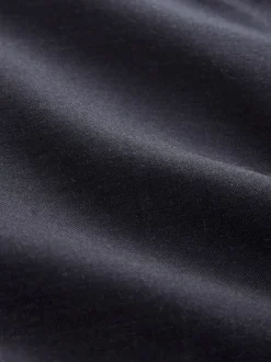 Navy Blue Regular Fit Signature 100% Wool Trousers With Motion Flex Waistband