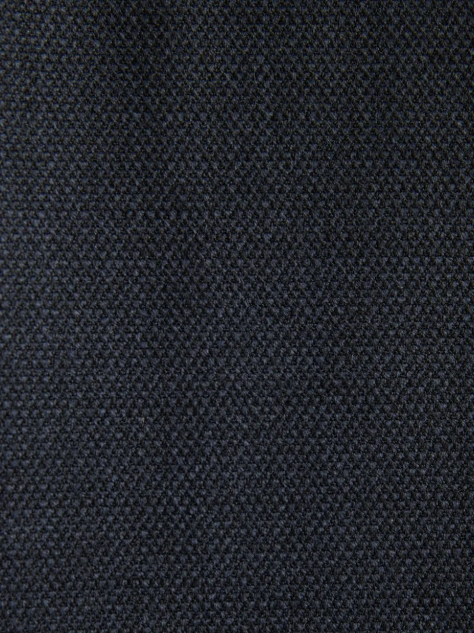 Navy Blue Regular Fit Smart Trousers With Wool