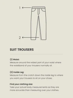 Navy Blue Regular Fit Suit Trousers