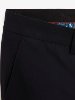 Navy Blue Regular Fit Suit Trousers