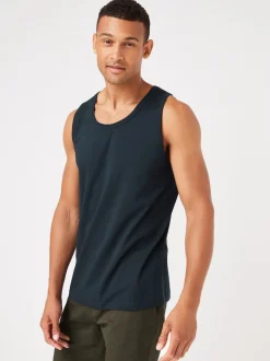 Navy Blue Regular Fit Vest