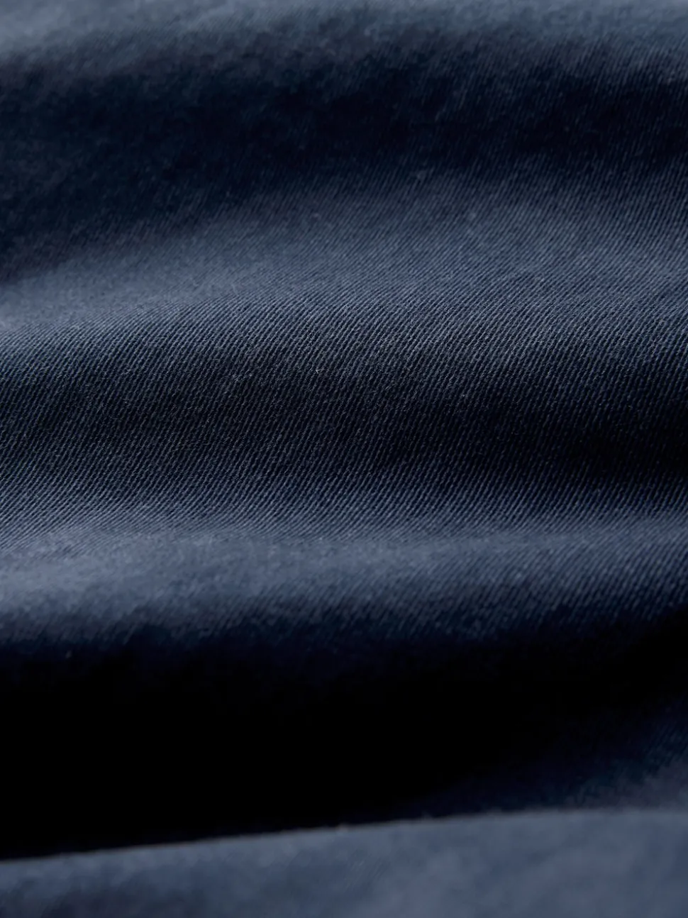 Navy Blue Regular Tapered Fit 5 Pocket Soft Touch Trousers
