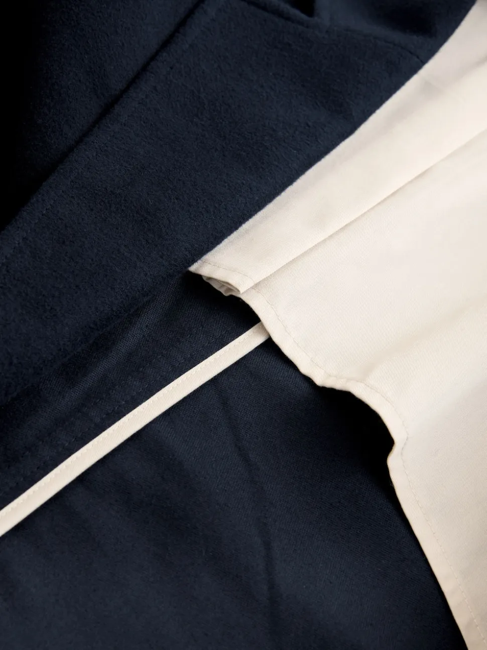 Navy Blue Relaxed Fit Cotton Suit Jacket