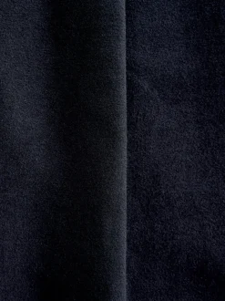 Navy Blue Relaxed Fit Cotton Suit Trousers
