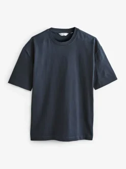 Navy Blue Relaxed Fit Heavyweight T-Shirt