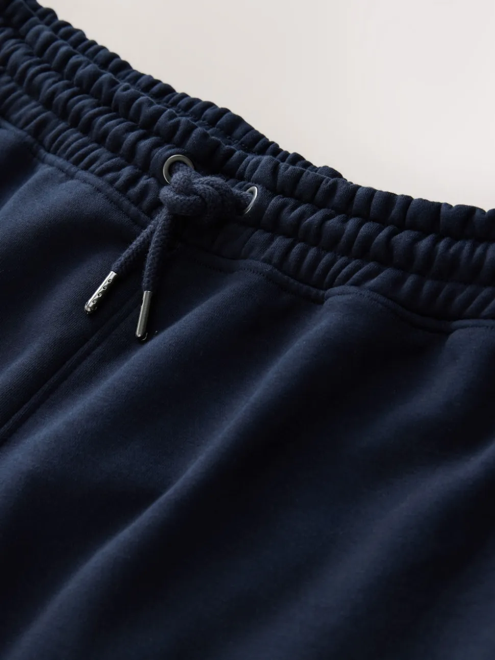 Navy Blue Relaxed Fit Slim Fit Brushback Heavyweight Joggers