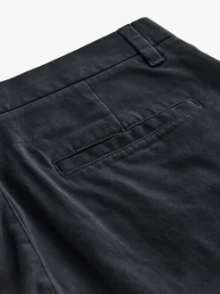 Navy Blue Relaxed Fit Stretch Chinos Trousers
