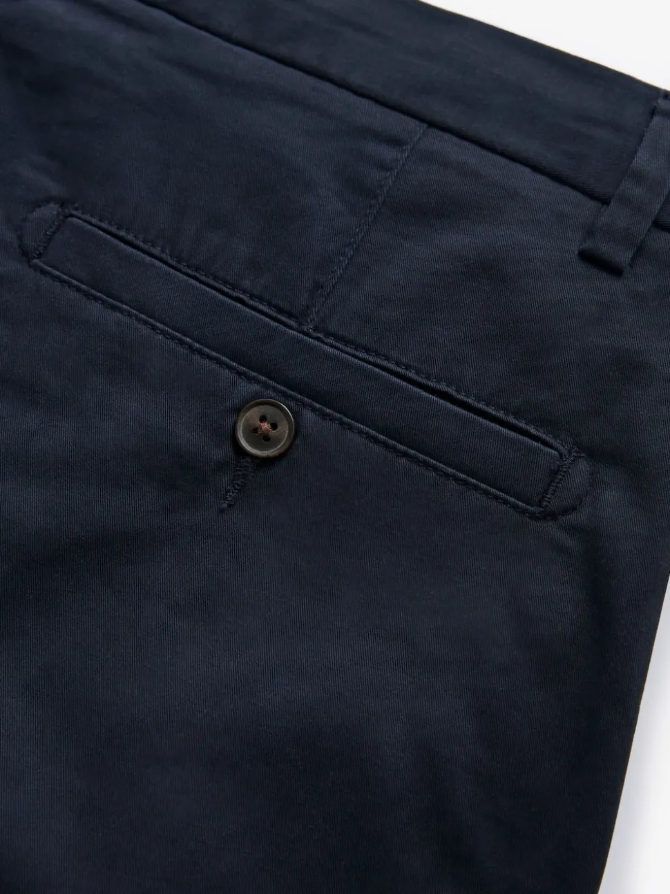Navy Blue Relaxed Fit Stretch Chinos Shorts