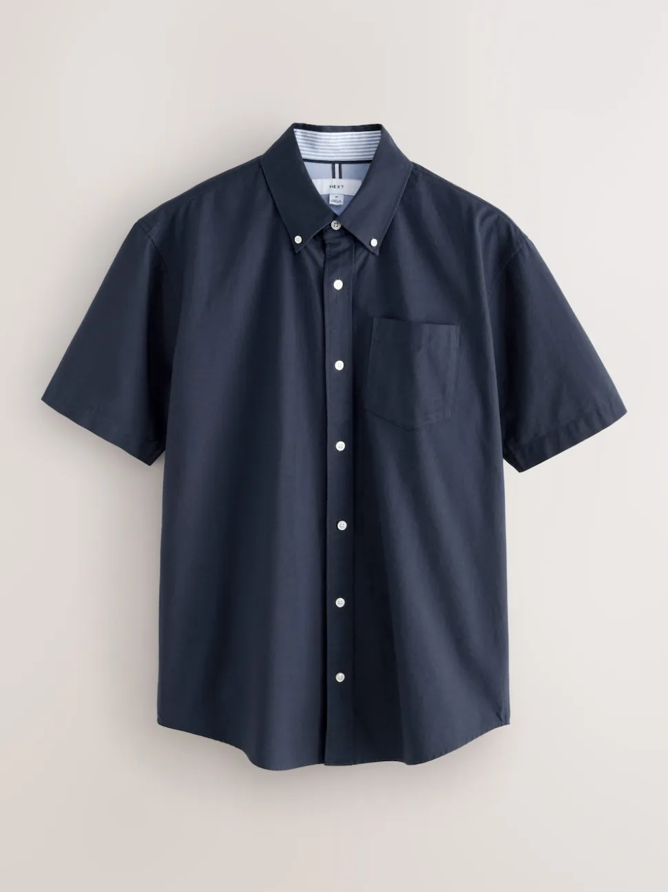 Navy Blue Short Sleeve Oxford Shirt