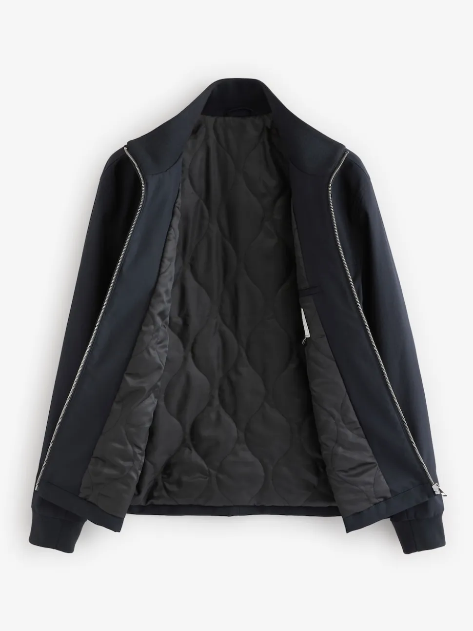 Navy Blue Shower Resistant Padded Twill Utility Jacket