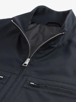 Navy Blue Shower Resistant Padded Twill Utility Jacket