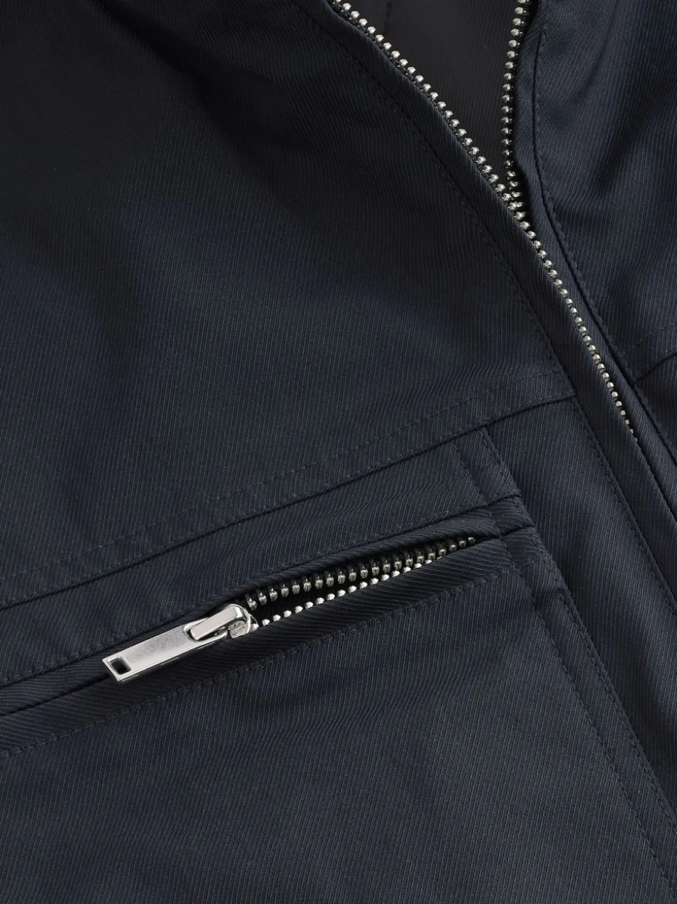 Navy Blue Shower Resistant Padded Twill Utility Jacket