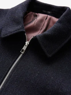 Navy Blue Signature 100% Wool Jacket
