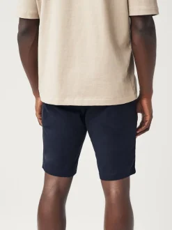 Navy Blue Skinny Fit Stretch Chinos Shorts