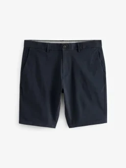 Navy Blue Skinny Fit Stretch Chinos Shorts
