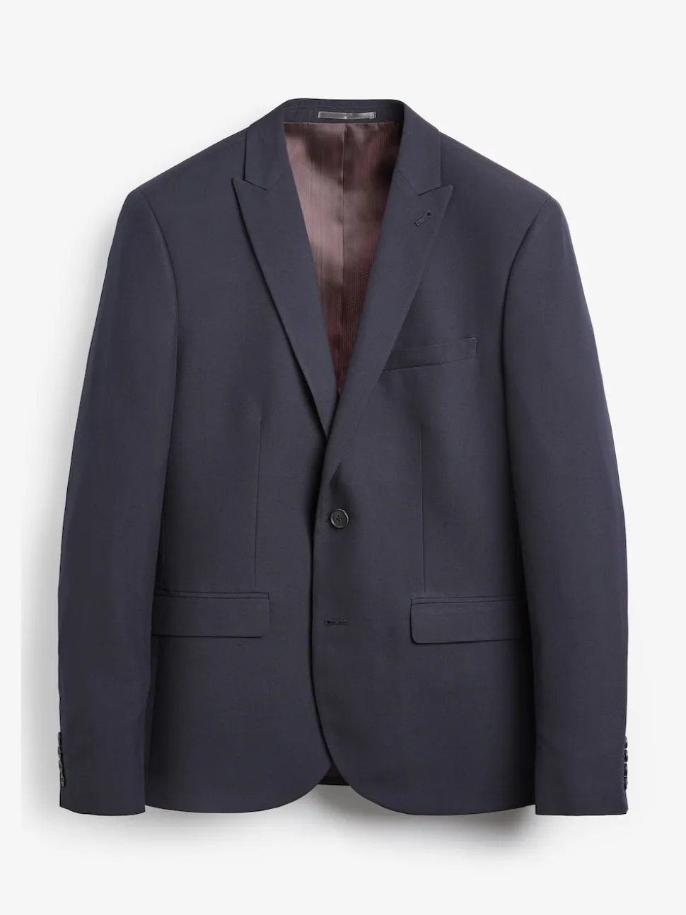 Navy Blue Skinny Fit Two Button Suit Jacket