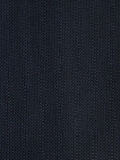 Navy Blue Slim Fit Textured Suit Jacket