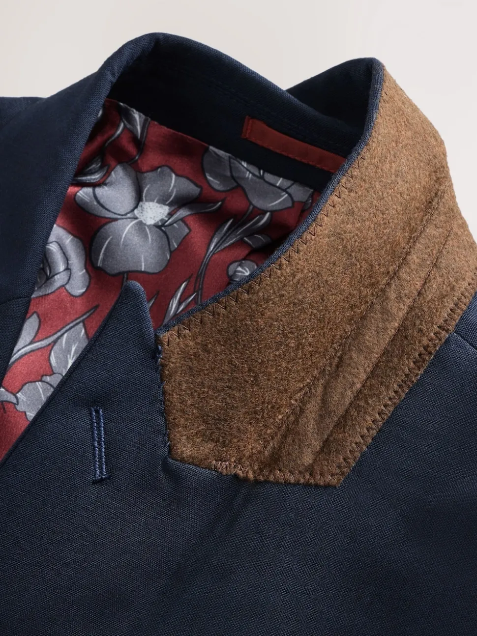 Navy Blue Slim Fit Two Button Suit Jacket