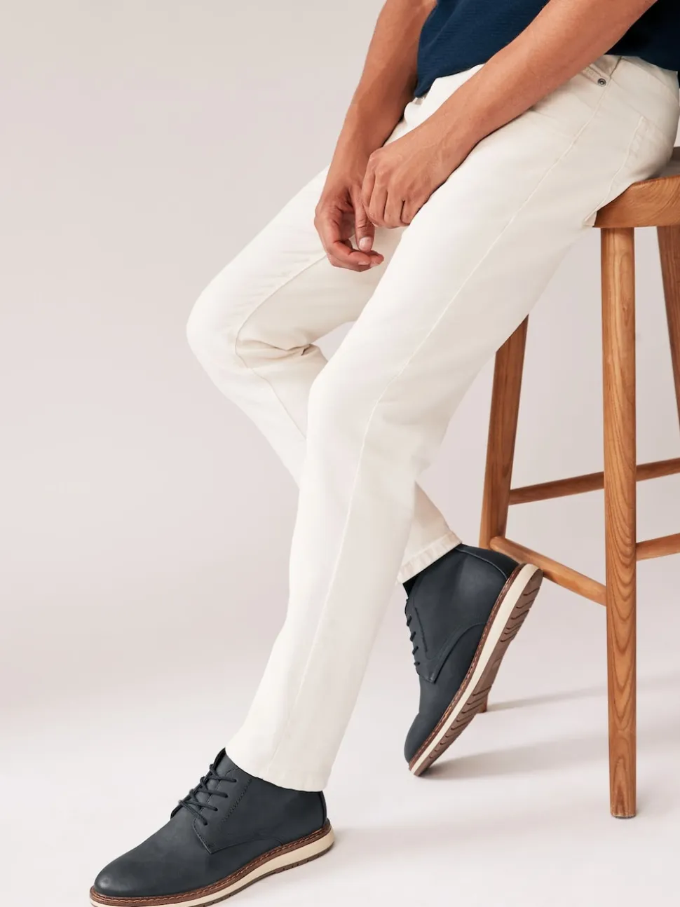Navy Blue Sports Boots