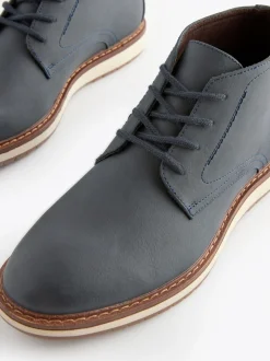Navy Blue Sports Boots