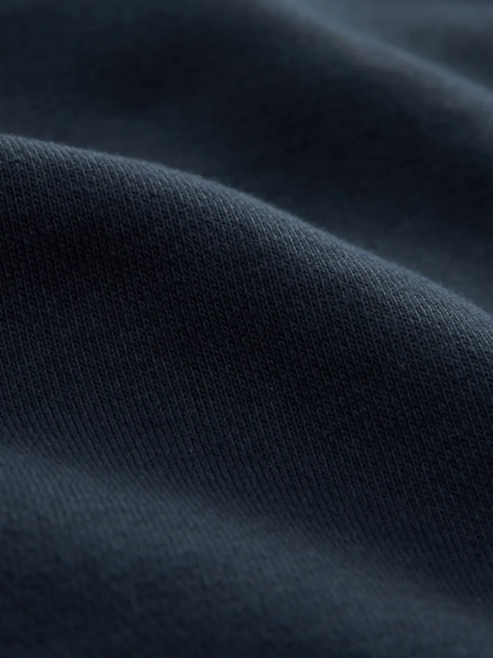 Navy Blue Straight Fit Brushback Heavyweight Joggers