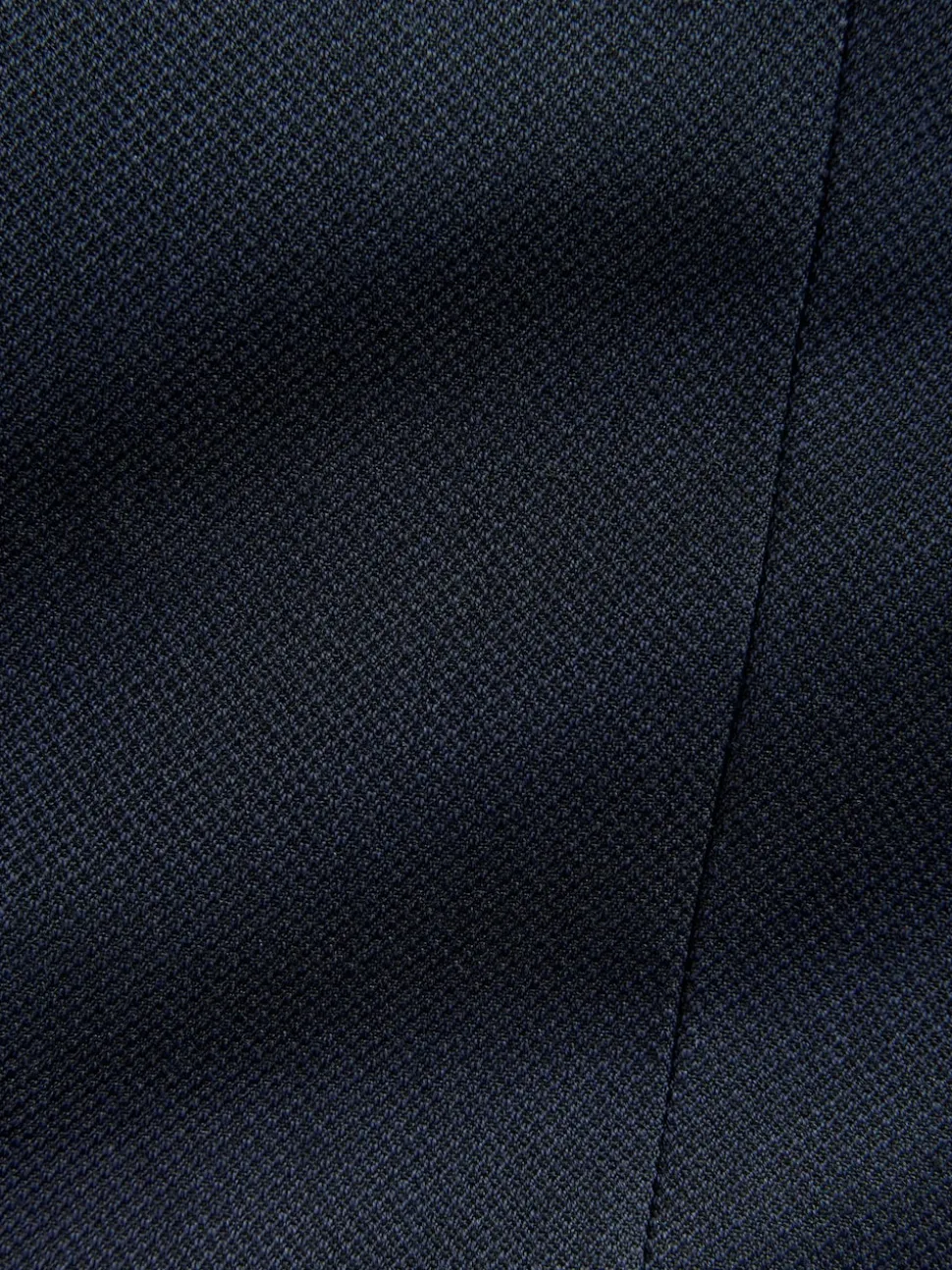Navy Blue Tailored Fit Textured Suit Jacket
