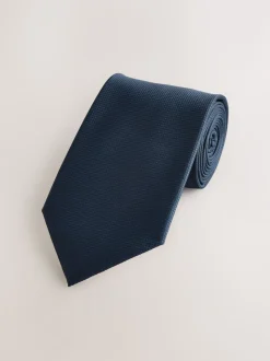 Navy Blue Textured Tie