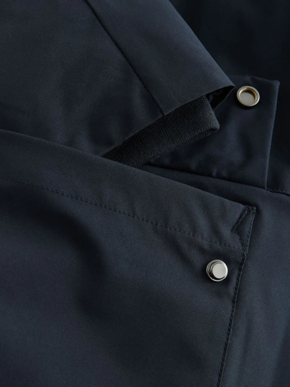 Navy Blue ThermoGen Parka Jacket with Borg Lining