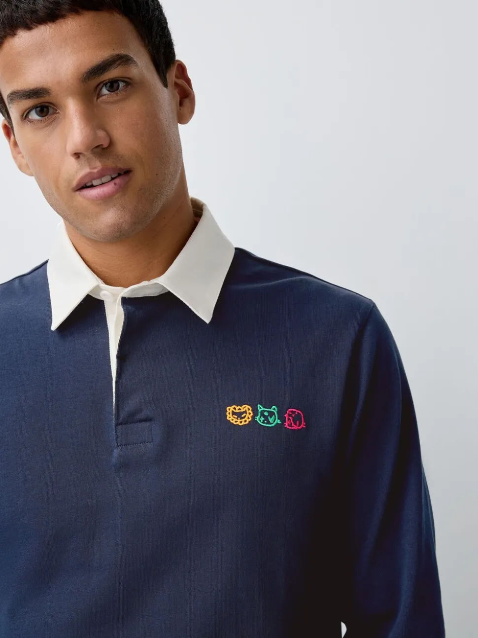 Navy Blue Tot Cat Licence Rugby Shirt