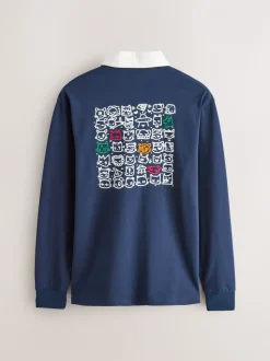 Navy Blue Tot Cat Licence Rugby Shirt