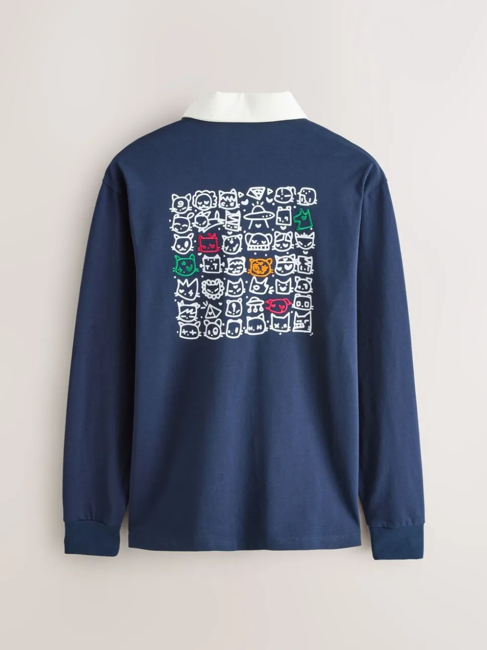 Navy Blue Tot Cat Licence Rugby Shirt