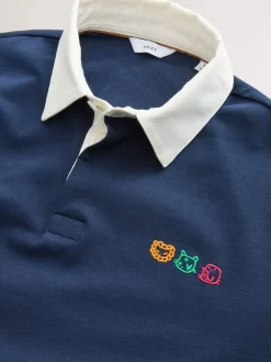 Navy Blue Tot Cat Licence Rugby Shirt