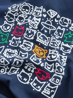 Navy Blue Tot Cat Licence Rugby Shirt