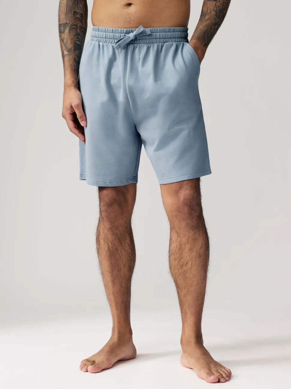 Navy Blue/Blue Lightweight 100% Cotton Shorts 3 Pack