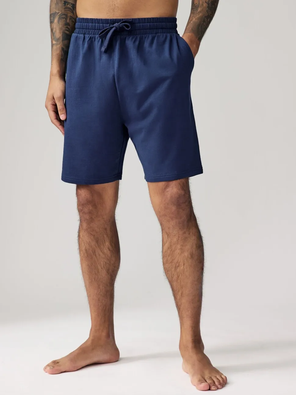 Navy Blue/Blue Lightweight 100% Cotton Shorts 3 Pack