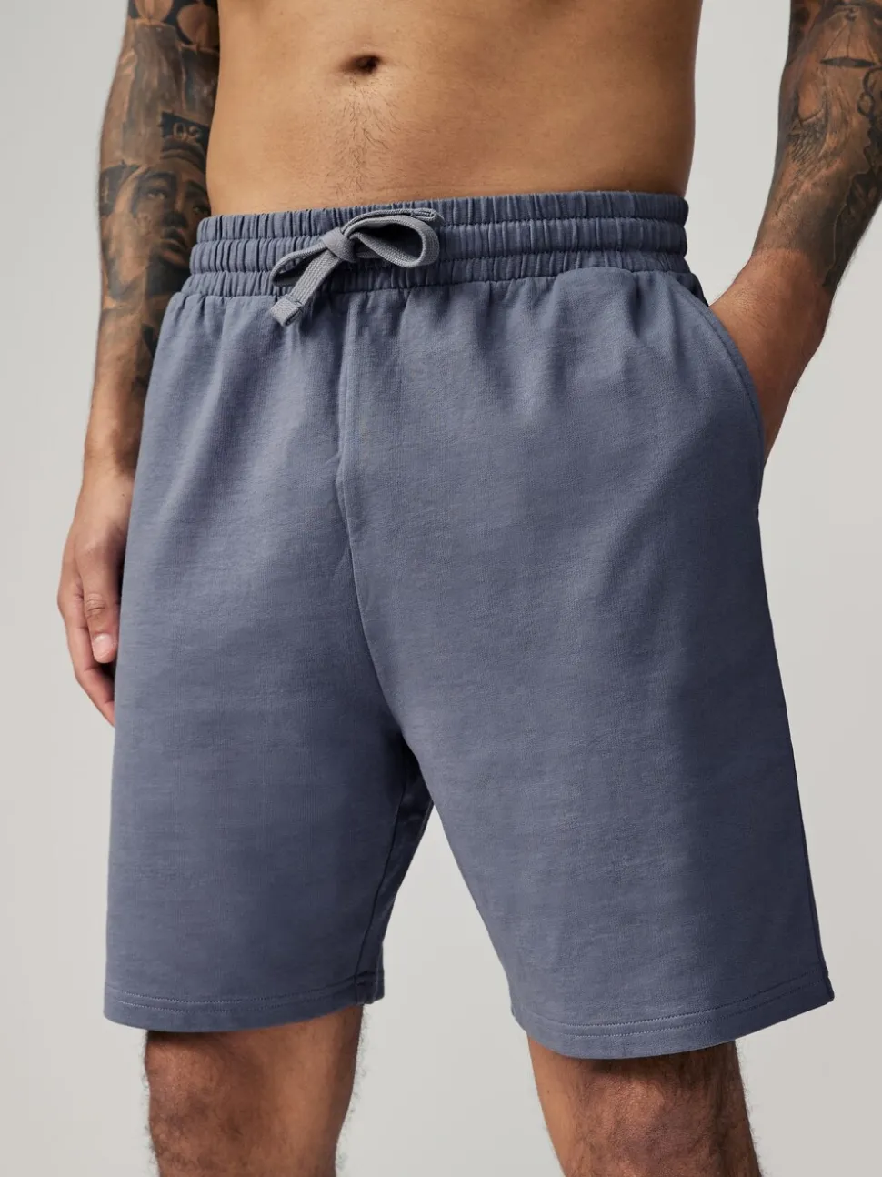 Navy Blue/Blue Lightweight 100% Cotton Shorts 3 Pack