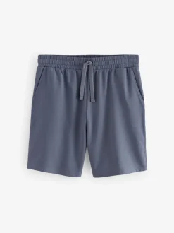 Navy Blue/Blue Lightweight 100% Cotton Shorts 3 Pack