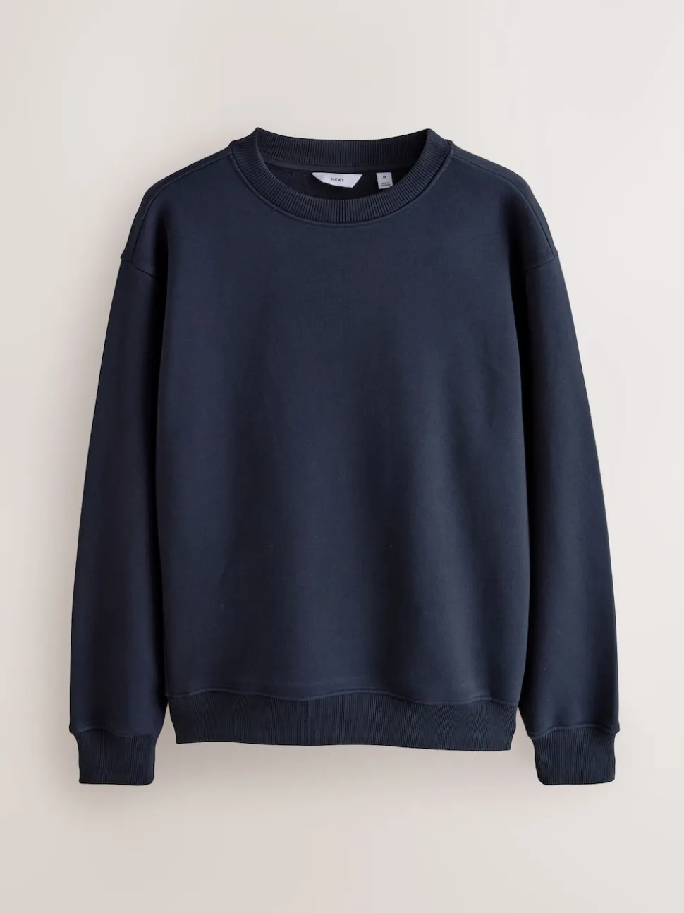 Navy Blue/Green Cotton Rich Jersey Crew Sweatshirts 2 Pack