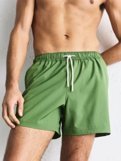 Navy Blue/Green Motionflex 5 Inch Swim Shorts 2 Pack