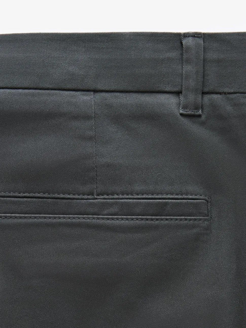 Navy Blue/Grey Charcoal Straight Fit Stretch Chino Trousers 2 Pack