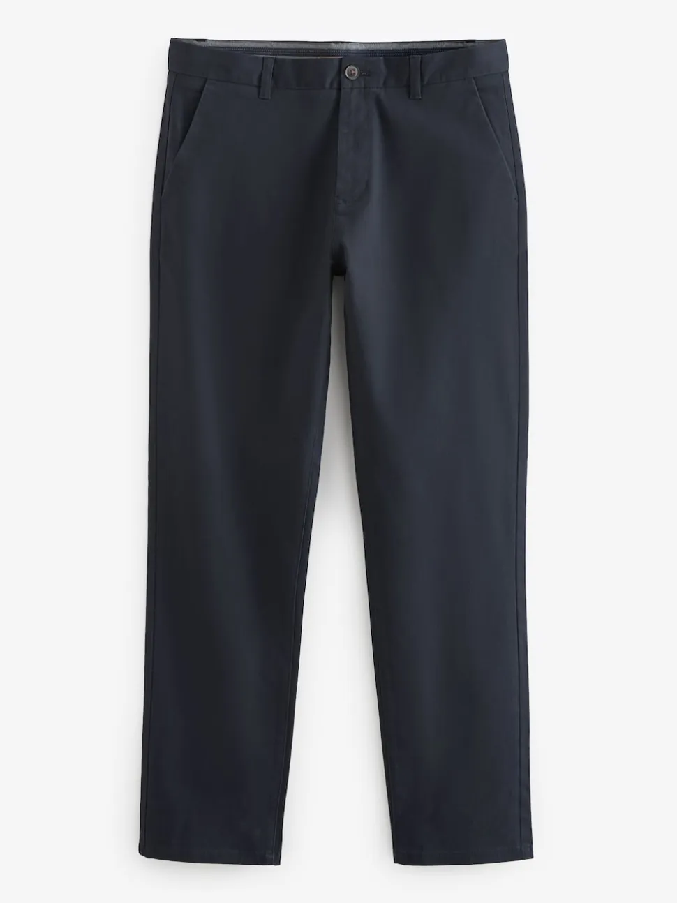 Navy Blue/Grey Charcoal Straight Fit Stretch Chino Trousers 2 Pack