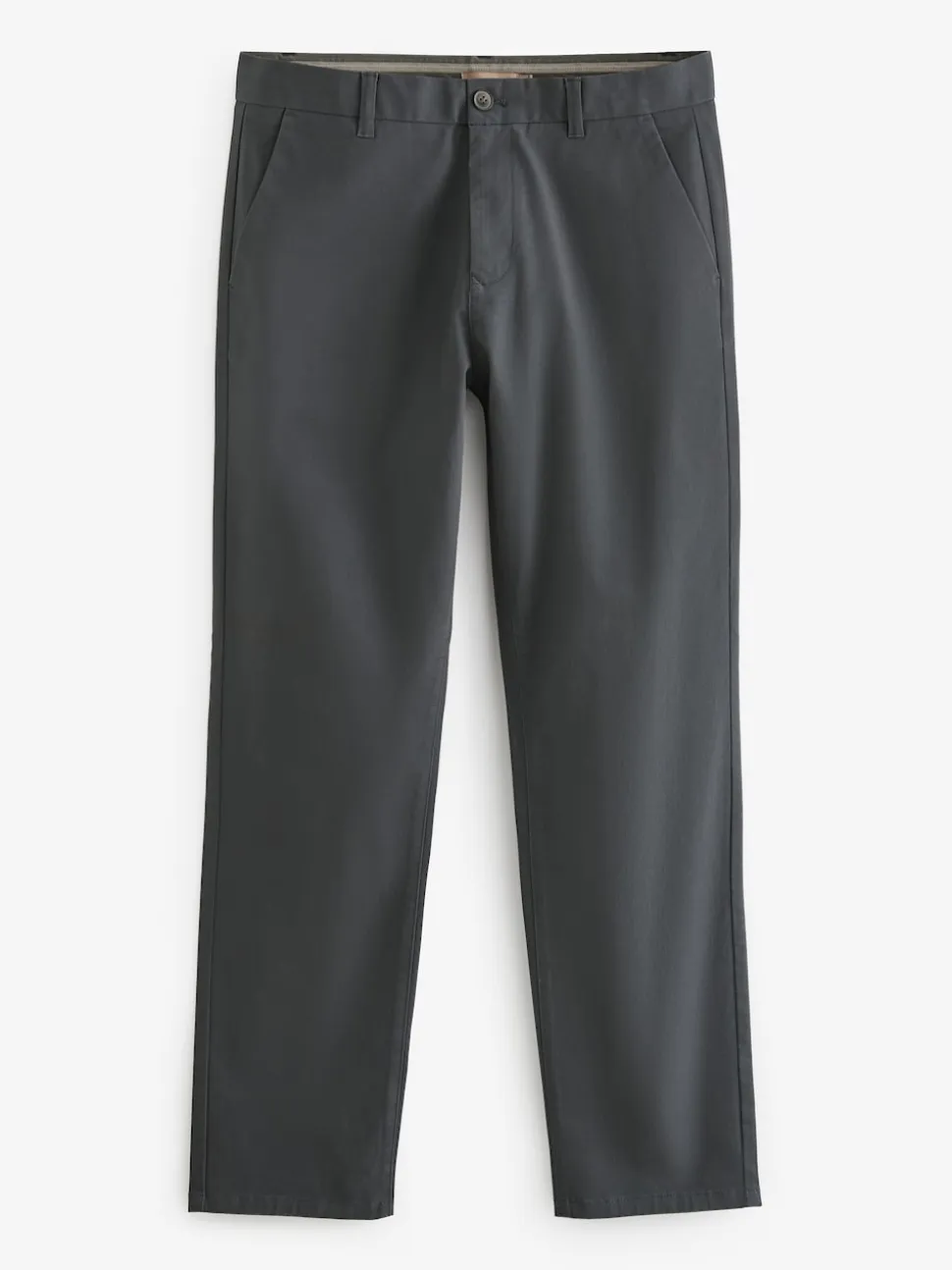 Navy Blue/Grey Charcoal Straight Fit Stretch Chino Trousers 2 Pack