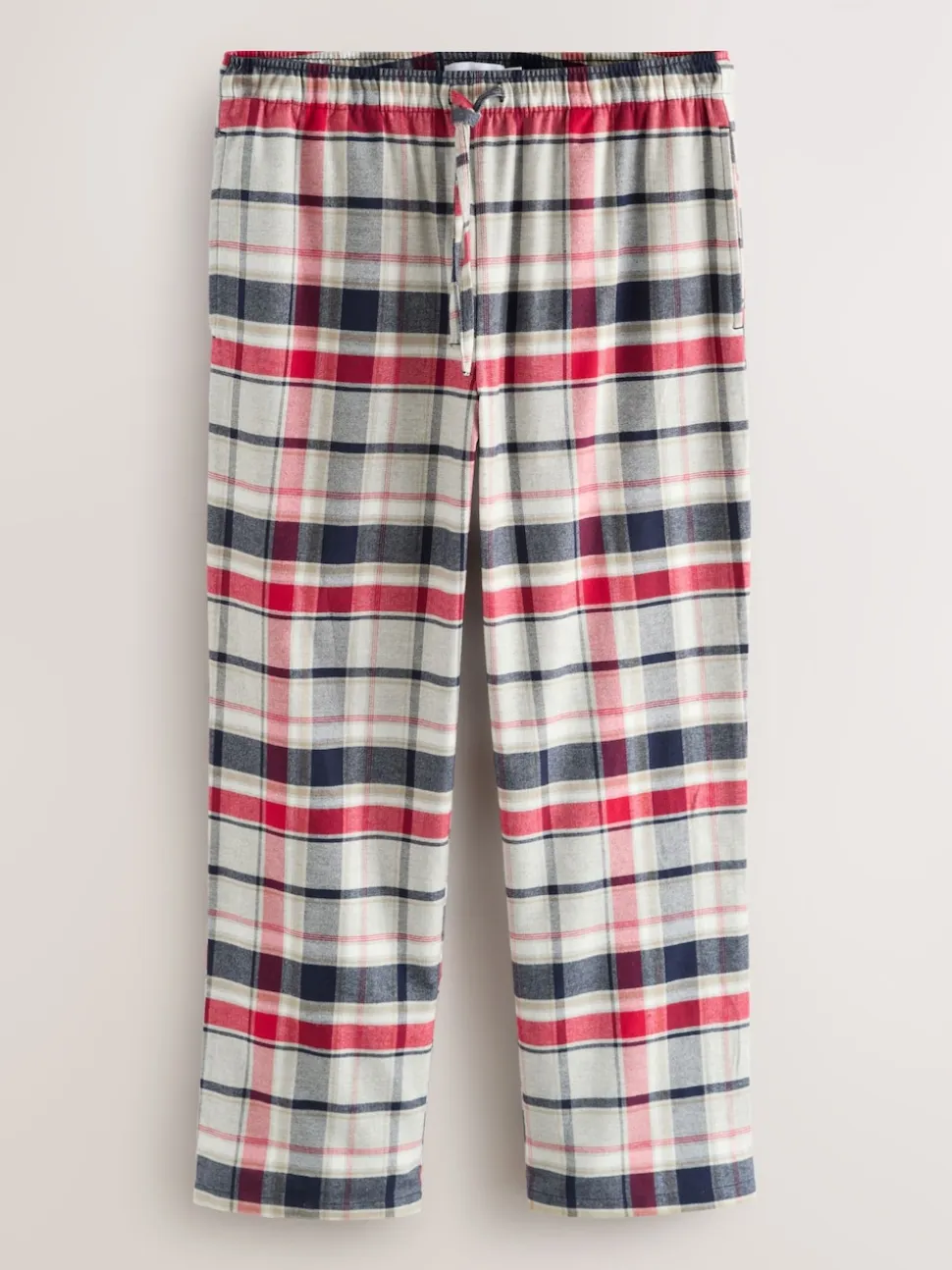 Navy Blue/Grey Check Woven Short Sleeve Pyjamas Set