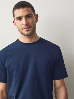 Navy Blue/Grey Cuffed Cuffed Pyjamas 2 Pack