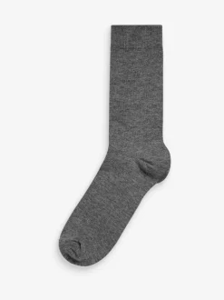 Navy Blue/Grey/Black 7 Pack Cotton Rich Socks