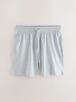Navy Blue/Grey/Blue Jersey Pyjamas Shorts Set 3 Pack