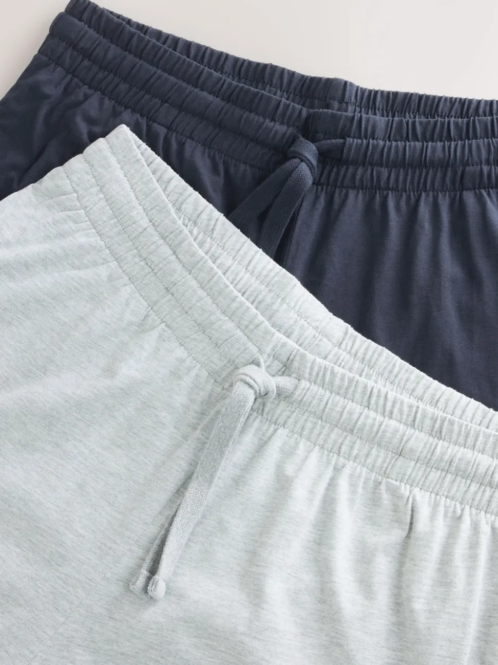 Navy Blue/Light Grey Open Hem Pyjama Bottoms Set 2 Pack