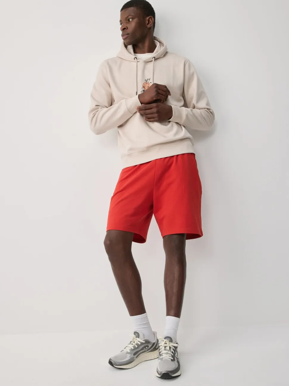 Navy Blue/Red Lightweight 100% Cotton Shorts 3 Pack